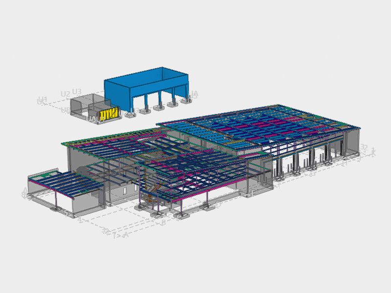Public Works - Fire Station Steel Detailing in Salt Lake Valley