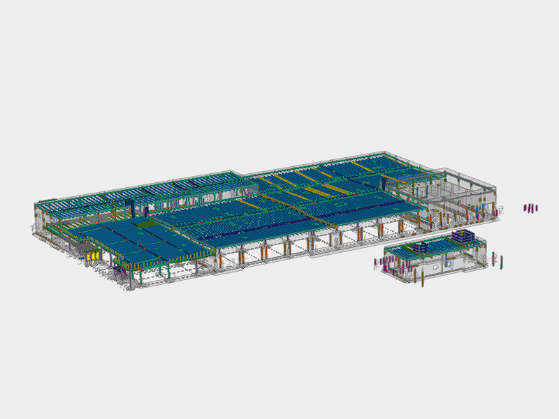 Public Works Transit District Tilt Panel Building and BIM coordination project in Utah