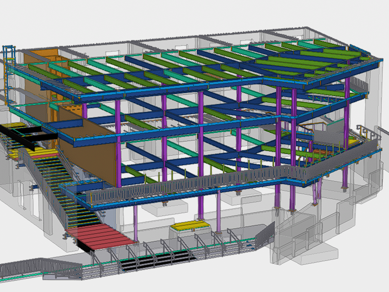Utah Ski Lodge - Heavy Snow Load With PT slab walls BIM coordination project in Utah